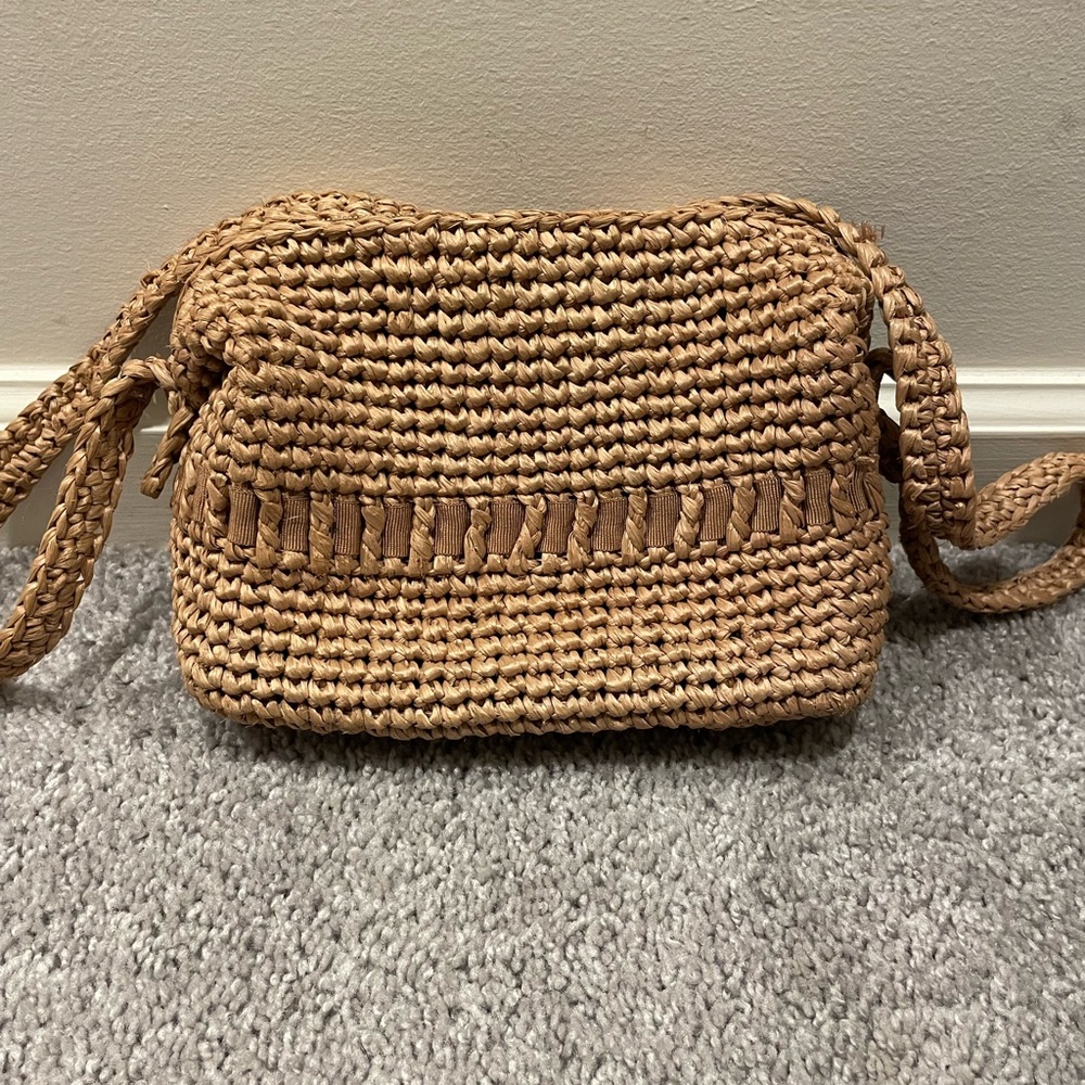 Vintage Raffia B. Altman & Co Tan Purse